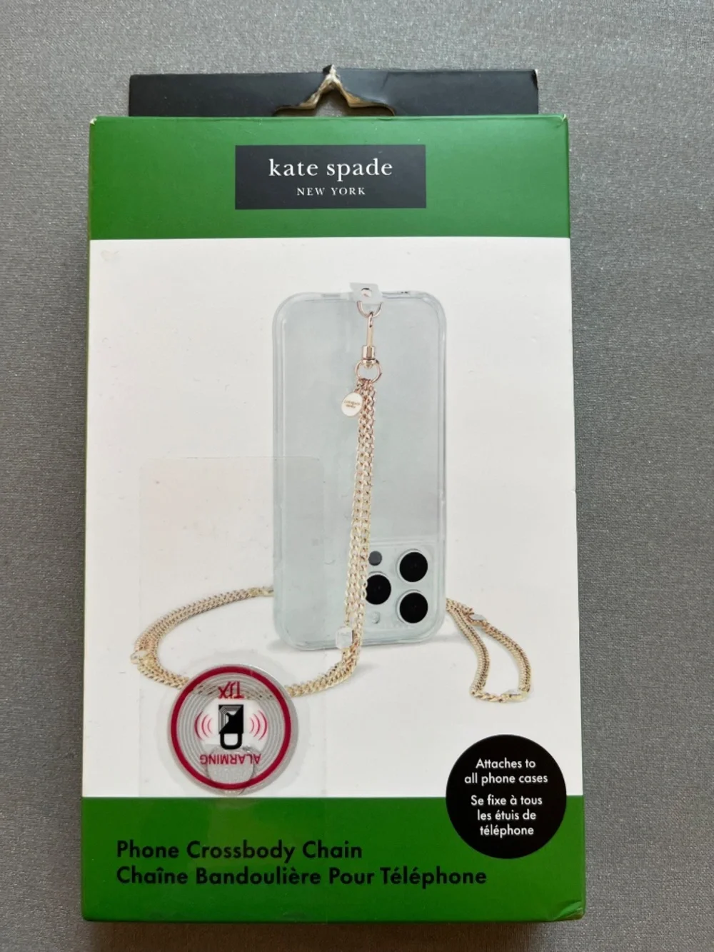 Kate Spade Bejeweled Crossbody Chain for Phone NWT